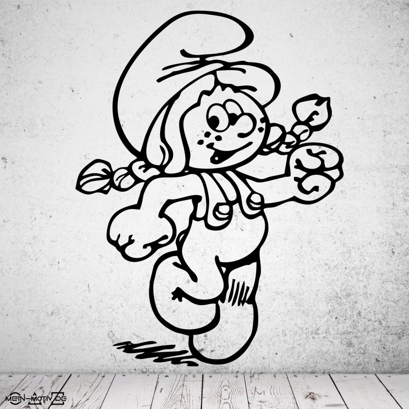 46292 Die Schlümpfe-Sassette Wandtattoo